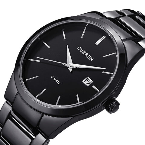 Black Full Steel Wristwatch